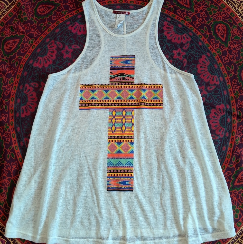 Silver Gate Tribal Racerback Tank